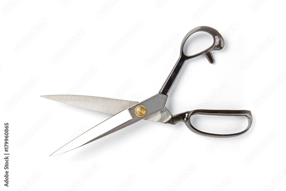 Metal scissors isolated on the white background. Metal scissors isolated on the white background.