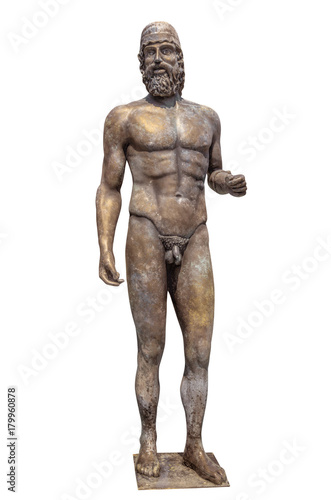 Greek statue isolated