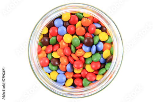 color smarties isolated