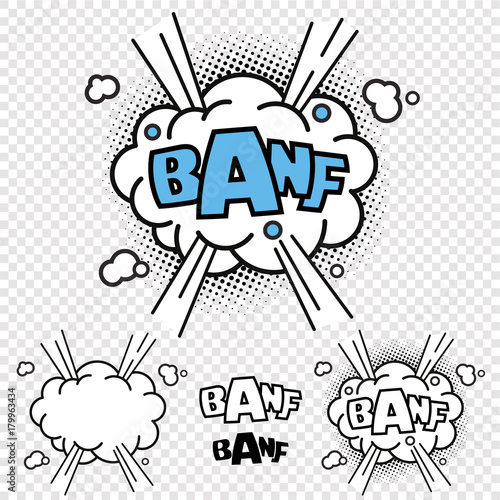 Vector BANF Comic Illustration Effect