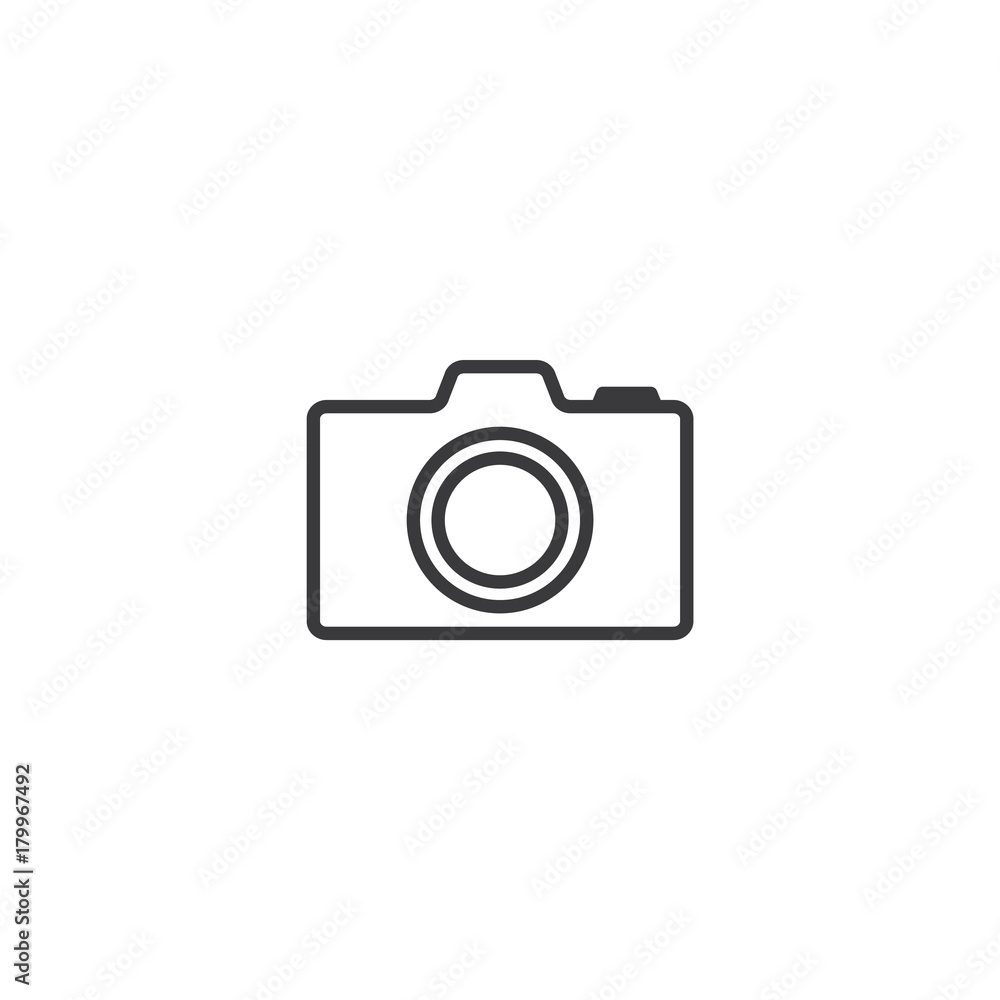 camera Icon. line style vector illustration camera Icon. line style vector illustration