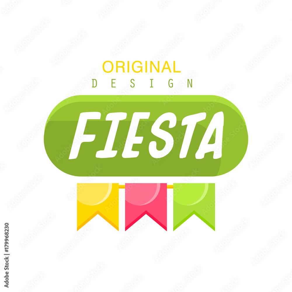 Naklejka premium Fiesta original logo design