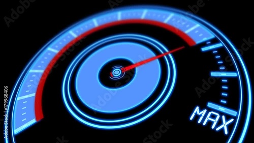 speedometer display-maximum