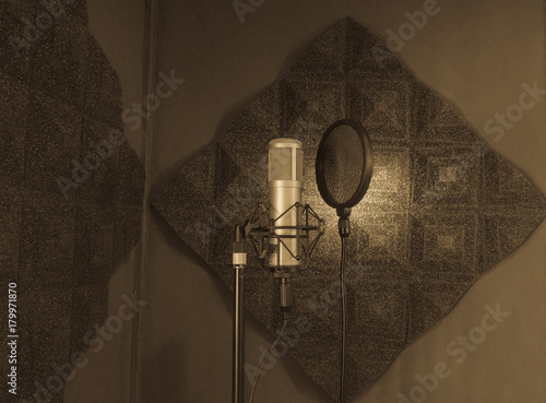 Speech pad Sound recording room and Mic condenser