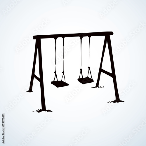 Vector drawing. Nested doll