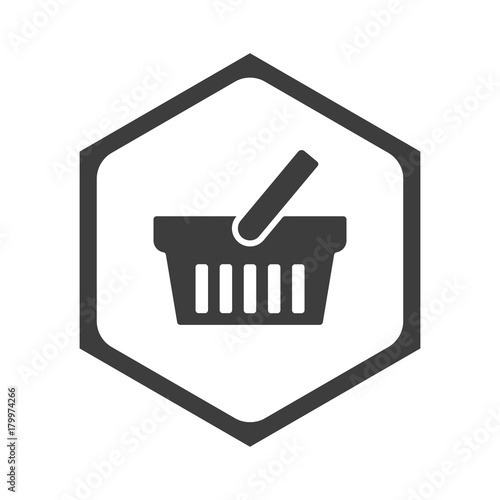 ikona sześciobok z zaokrąglonymi wewnątrz krawędziami