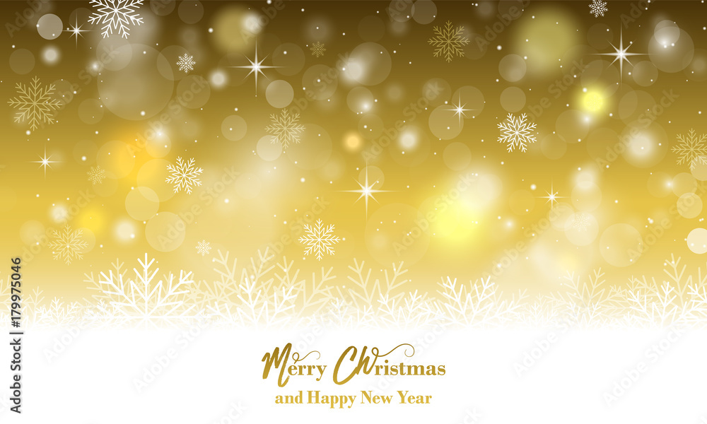 Merry Christmas and Happy New Year wishes with snowflakes. Vector illustration. Merry Christmas and Happy New Year wishes with snowflakes. Vector illustration.