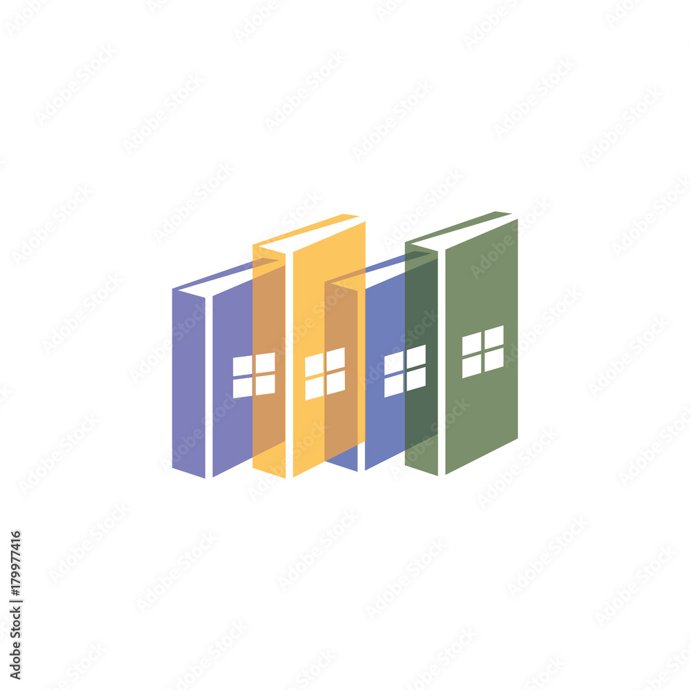 Book City Logo Vector Template Book City Logo Vector Template