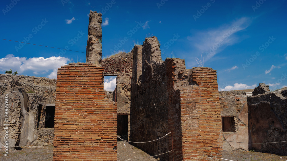 The City Ancient Pompeii, Historic Landmark  in Italy 