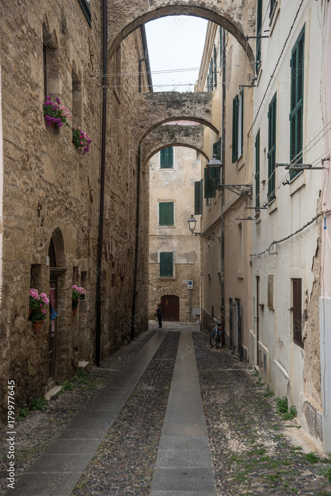 Obraz premium Altstadt von Alghero, Sardinien, Italien