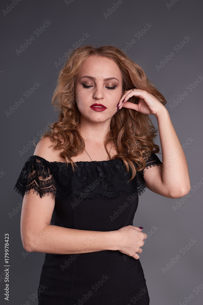 Fototapeta premium Beautiful girl background isolated