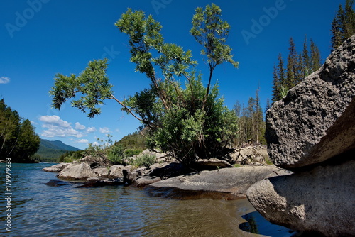 Summer on the rivers of Mountain Altai