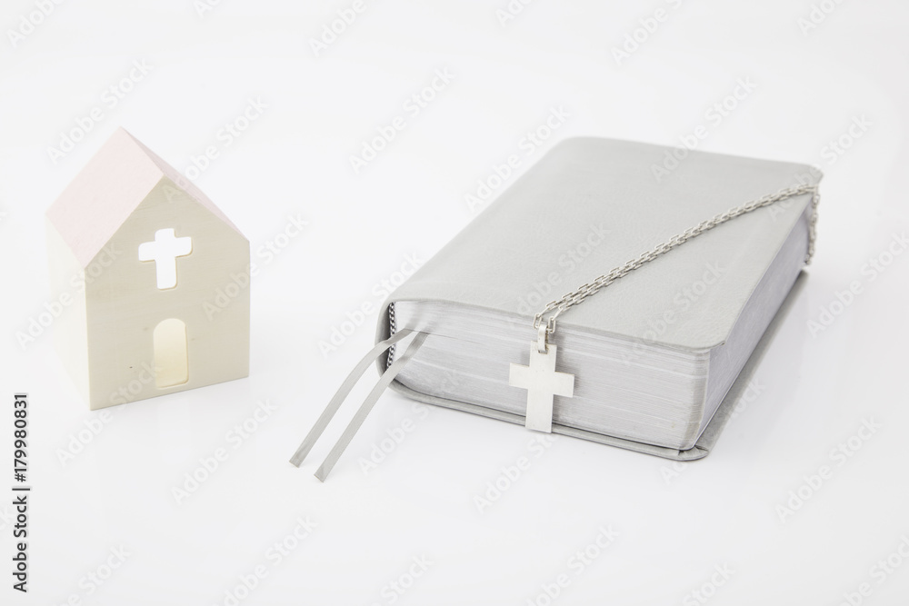 Holy bible with white background Holy bible with white background