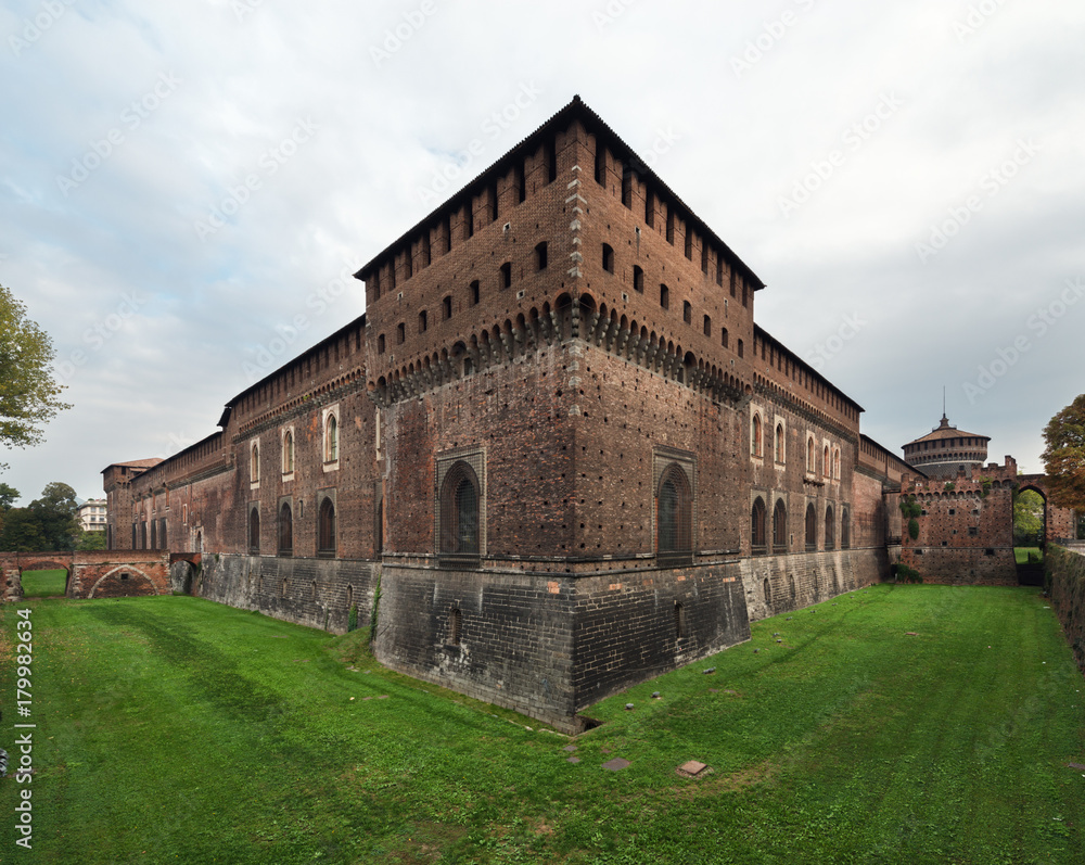 Sforza Castle in Milan (Italy)