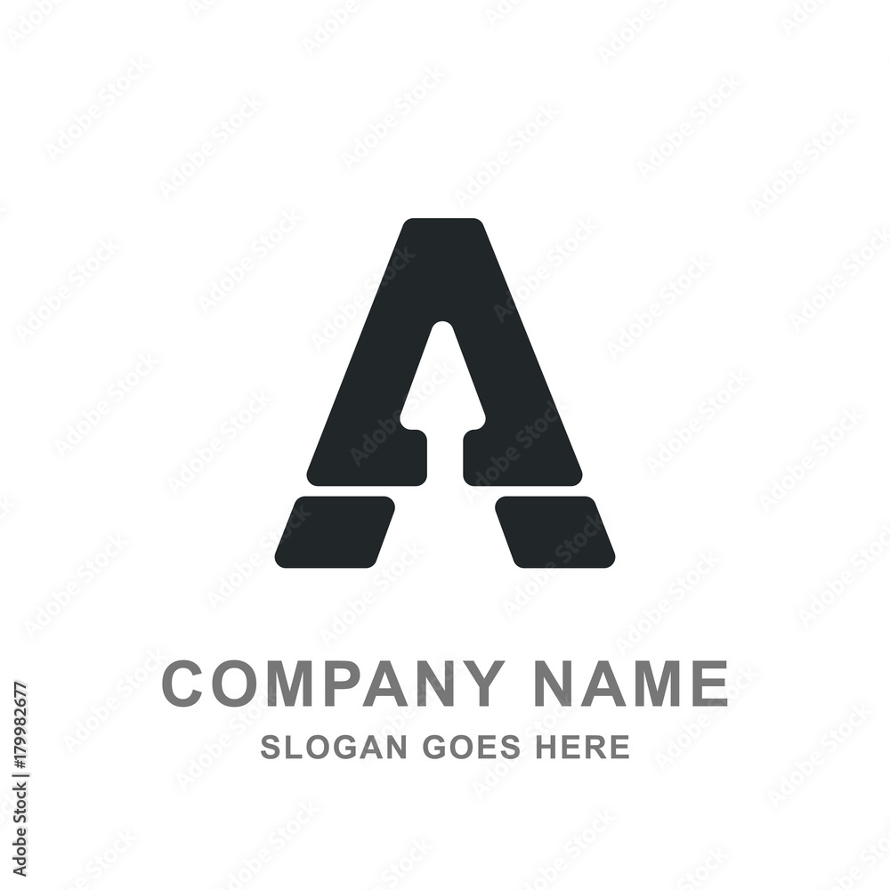 Black A Letter Triangle Logo Vector Icon Black A Letter Triangle Logo Vector Icon