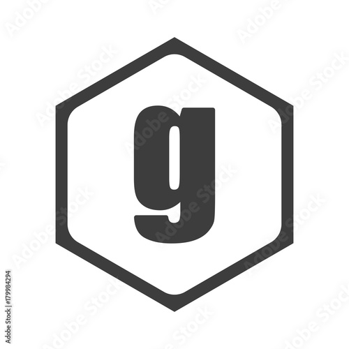 ikona sześciobok z zaokrąglonymi wewnątrz krawędziami