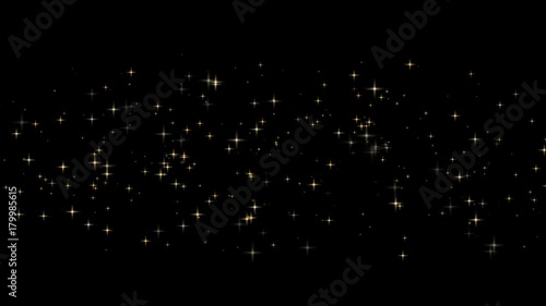 The gold stars luxury motion graphic footage .