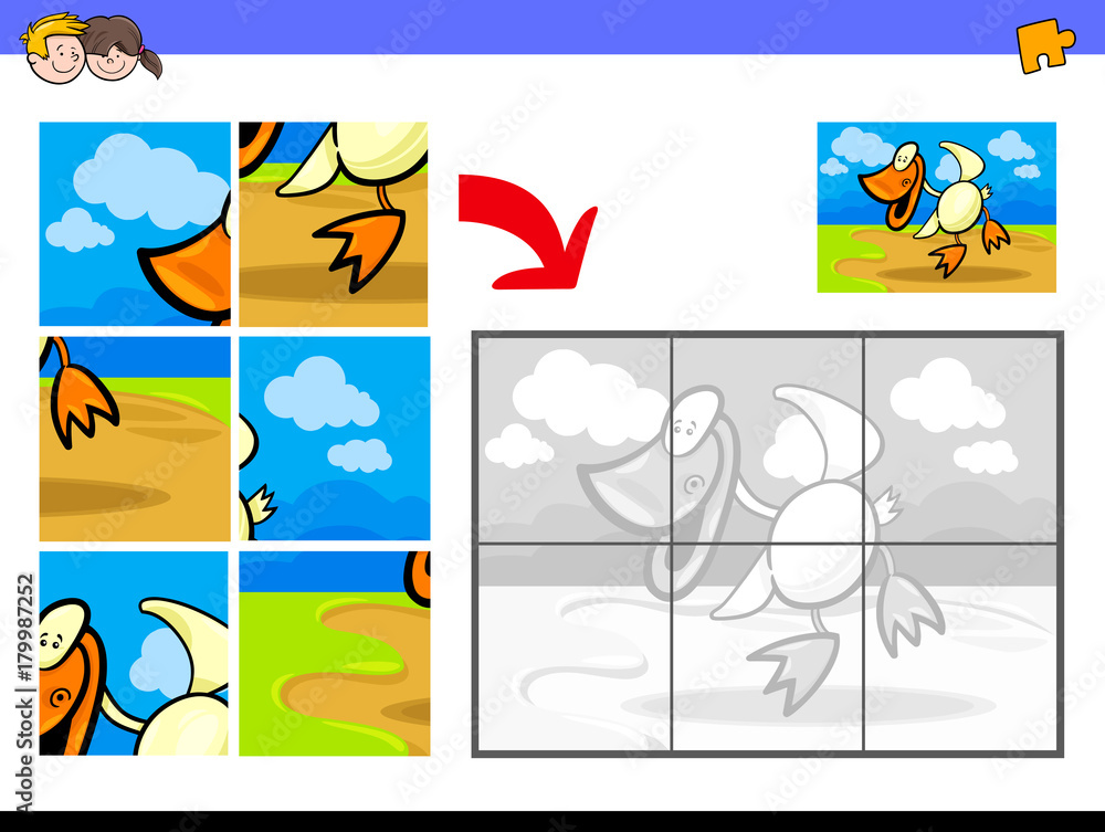 jigsaw puzzles with duck bird farm animal