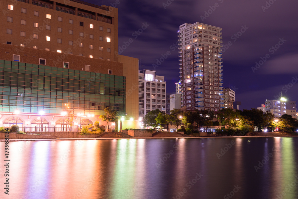 Obraz premium 地方都市の夜景