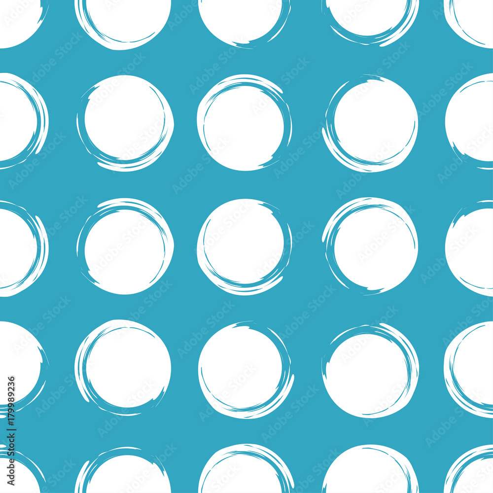 Polka dot seamless pattern. Brushwork. Textile rapport. Polka dot seamless pattern. Brushwork. Textile rapport.