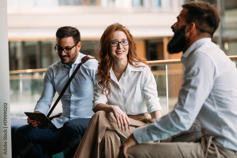 Portrait of businesspeople having free time from work Portrait of businesspeople having free time from work