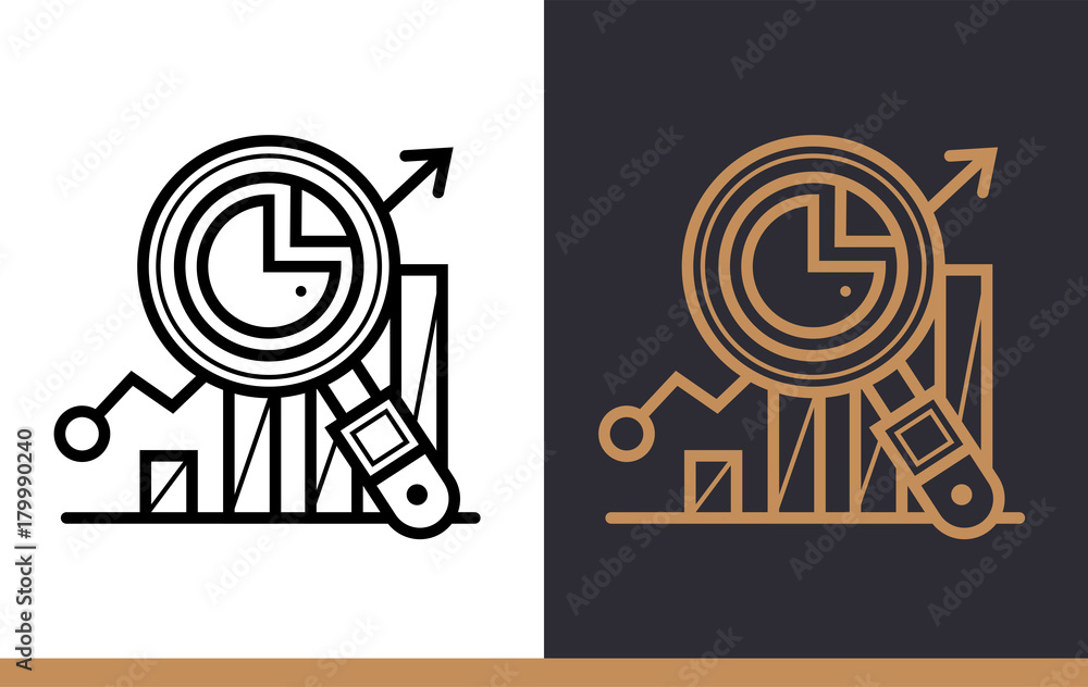 Outline icon Statistical analysis. Data science technology and machine learning process. Suitable for print, website and presentation Outline icon Statistical analysis. Data science technology and machine learning process. Suitable for print, website and presentation