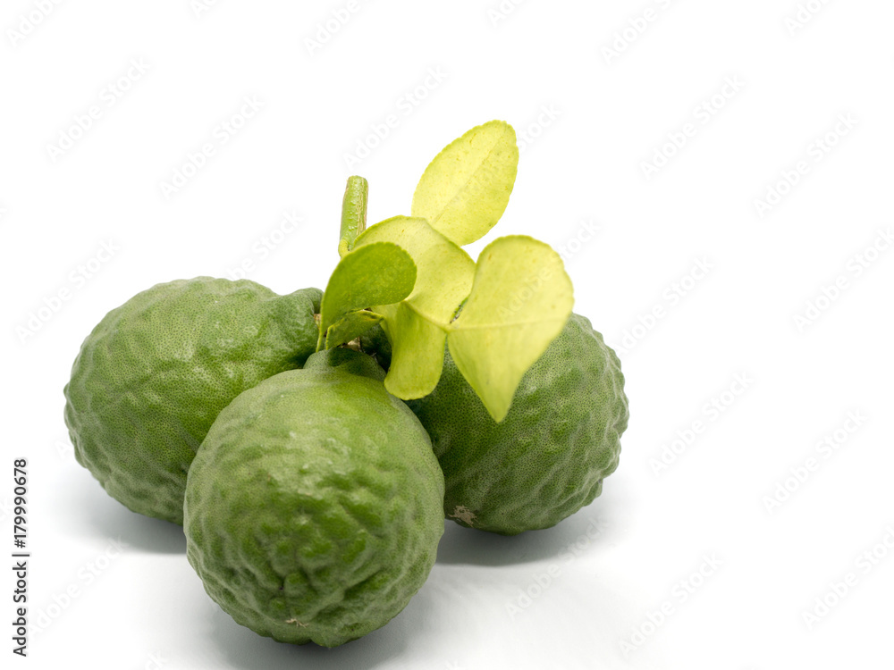 close up group of fresh bergamot with green leaves isolated on white background. benefits of bergamot for beauty and health concept close up group of fresh bergamot with green leaves isolated on white background. benefits of bergamot for beauty and health concept