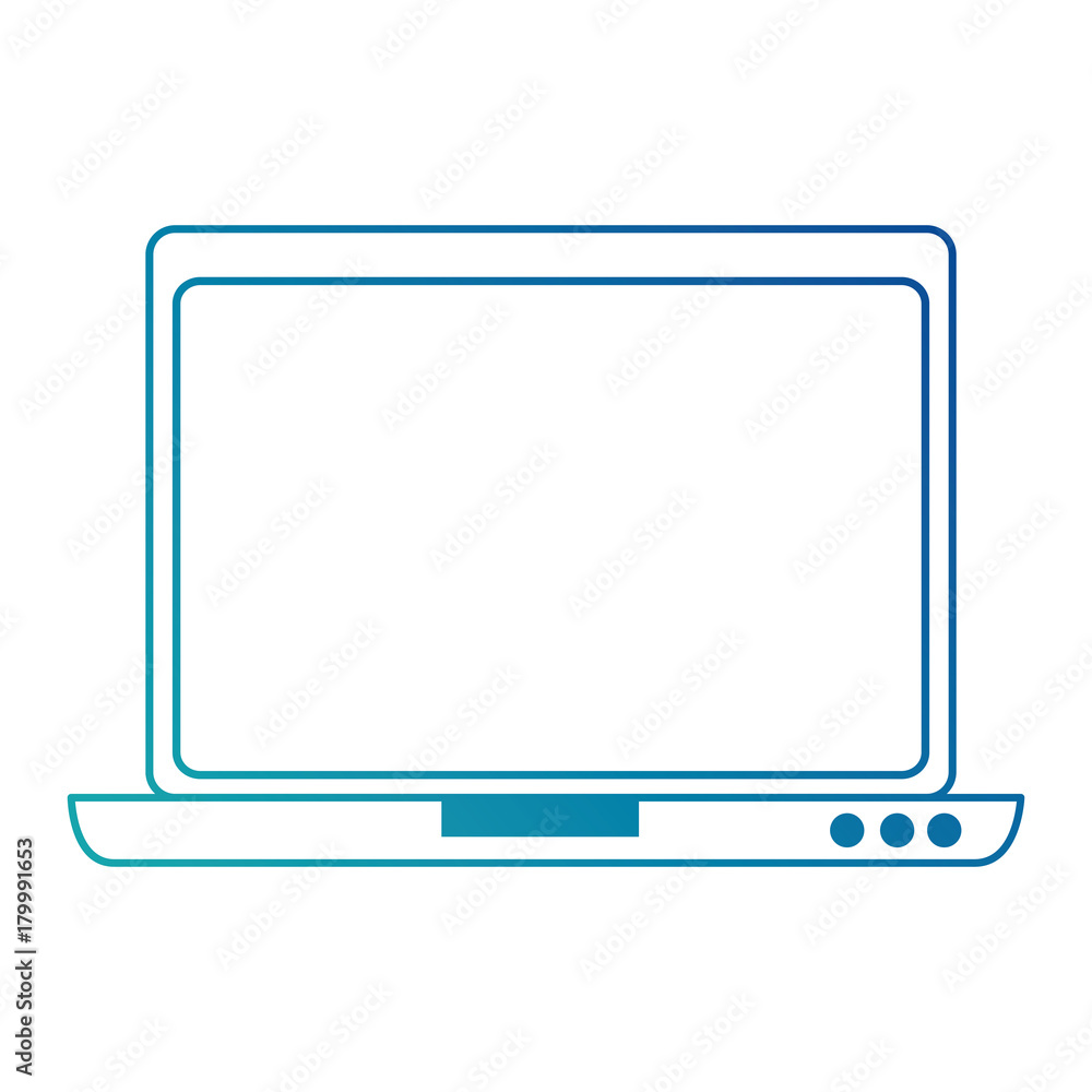 laptop computer isolated icon