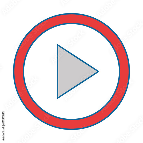 Free Download play button isolated icon - GFXLoad
