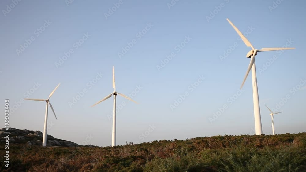 Wind power turbine. Renewable power energy station Wind power turbine. Renewable power energy station