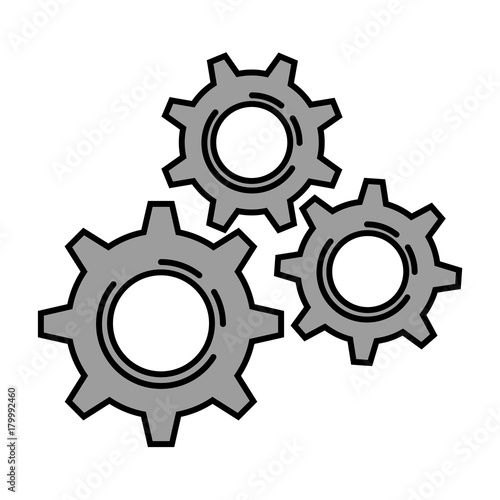 gear machine isolated icon