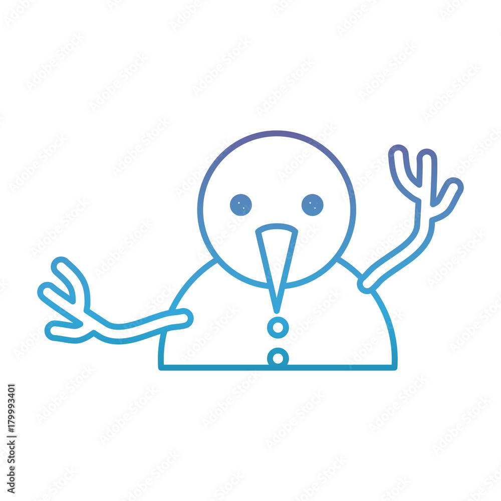 snowman icon over white background vector illustration snowman icon over white background vector illustration