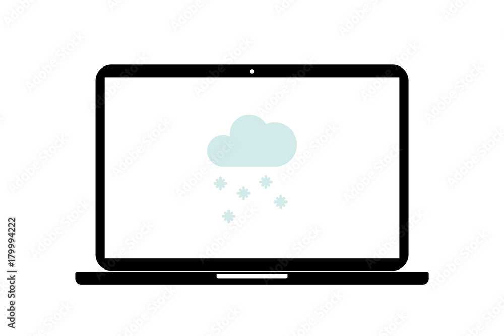 Laptop - Schneefall Laptop - Schneefall