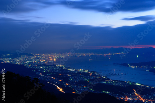 広島の夜景　経小屋山からの眺め © Scirocco340