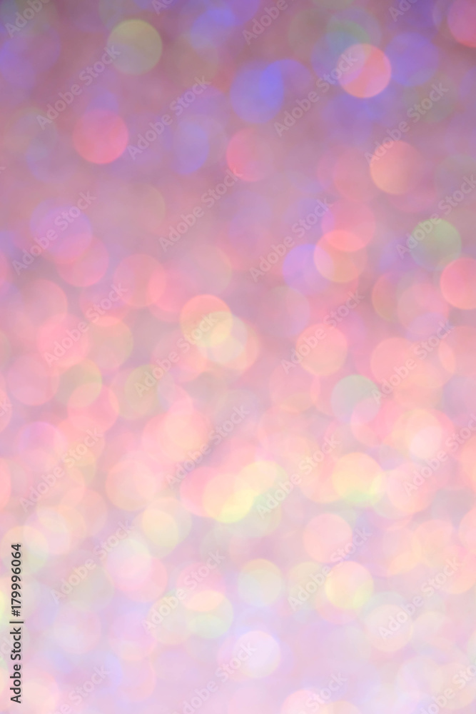  Abstract Christmas twinkled bright background with bokeh defocused lights . Lights Festive background concept.