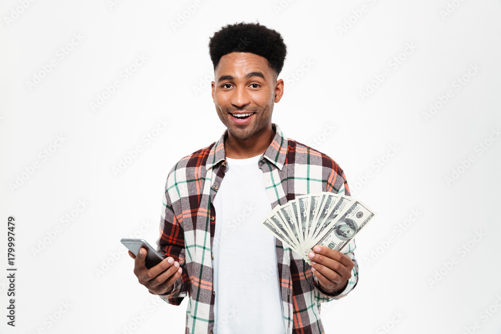 Portrait of a satisfied young african man Portrait of a satisfied young african man