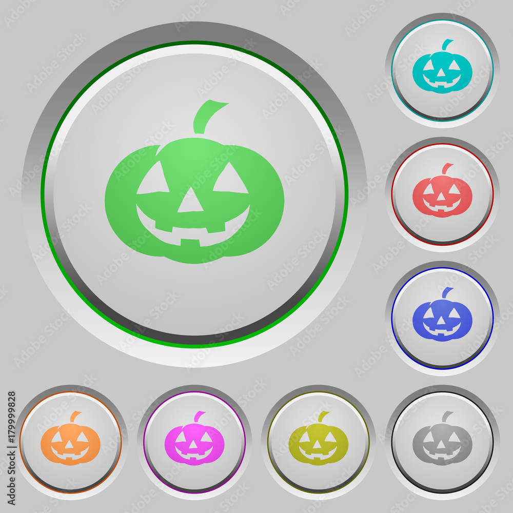 Halloween pumpkin push buttons Halloween pumpkin push buttons