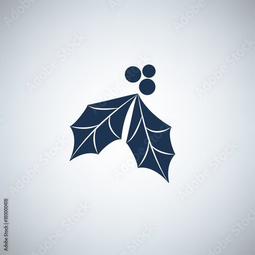 einfaches Symbol - Stechpalme