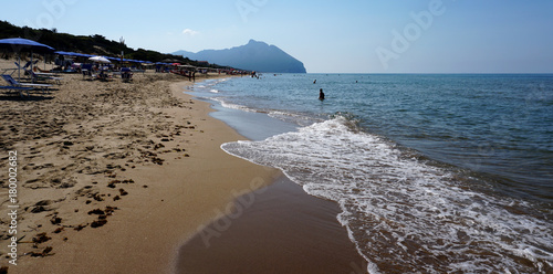 Spiaggia di Sabaudia, italia