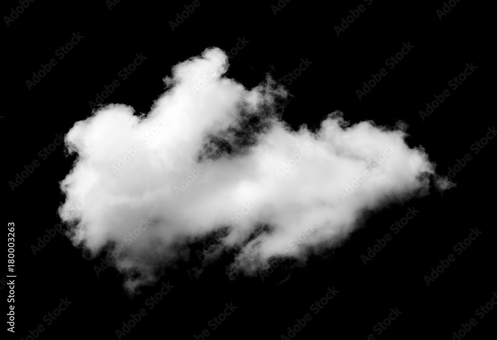 Clouds on black background Clouds on black background
