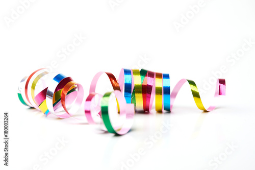 holiday concept with colorful ribbons