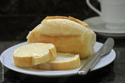 Delicious slices of "French bread" with generous portion of butter