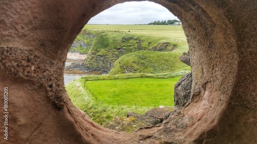 Castle ruin window