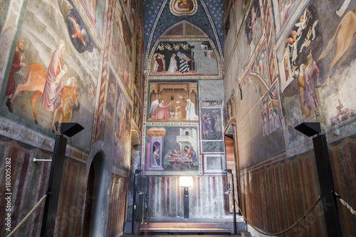 The frescoes of the Chapel of St. John in the Chiesa dei Domenicani, a Dominican church in Bolzano-Bozen, South Tyrol, Italy photo