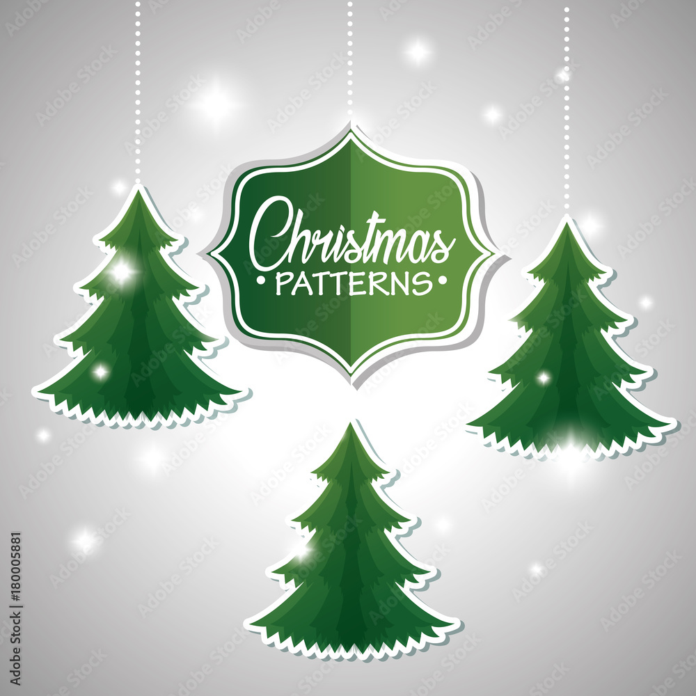 Fototapeta premium merry christmas greeting card vector illustration graphic design