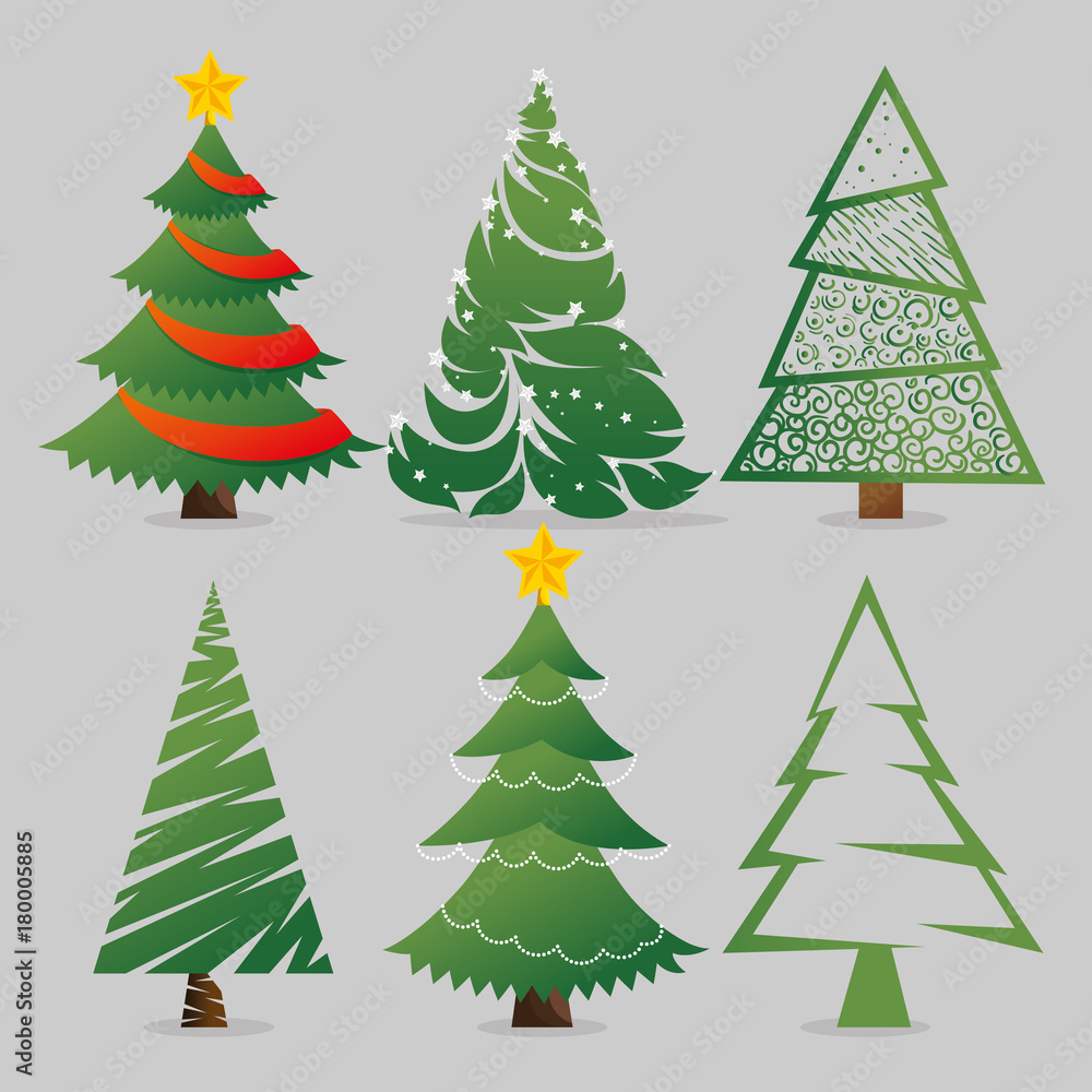Obraz premium merry christmas greeting card vector illustration graphic design