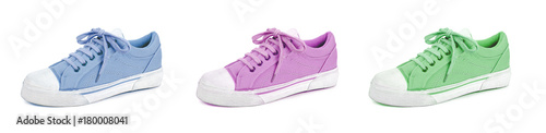 Pair of colorful unisex and kids sport shoes