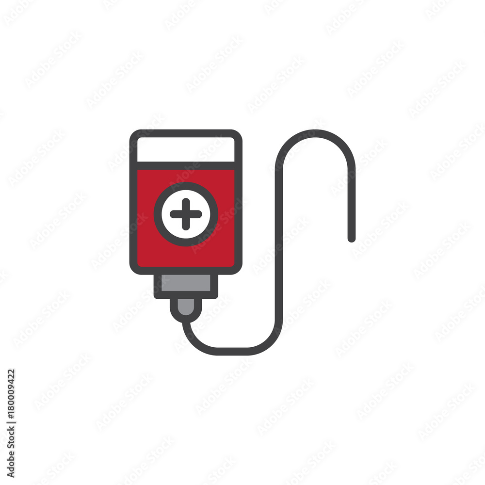 Blood transfusion filled outline icon, line vector sign, linear colorful pictogram isolated on white. Symbol, logo illustration. Pixel perfect vector graphics Blood transfusion filled outline icon, line vector sign, linear colorful pictogram isolated on white. Symbol, logo illustration. Pixel perfect vector graphics