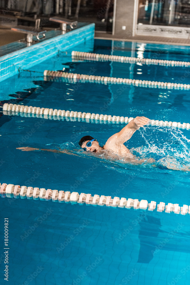 male professional swimmer
