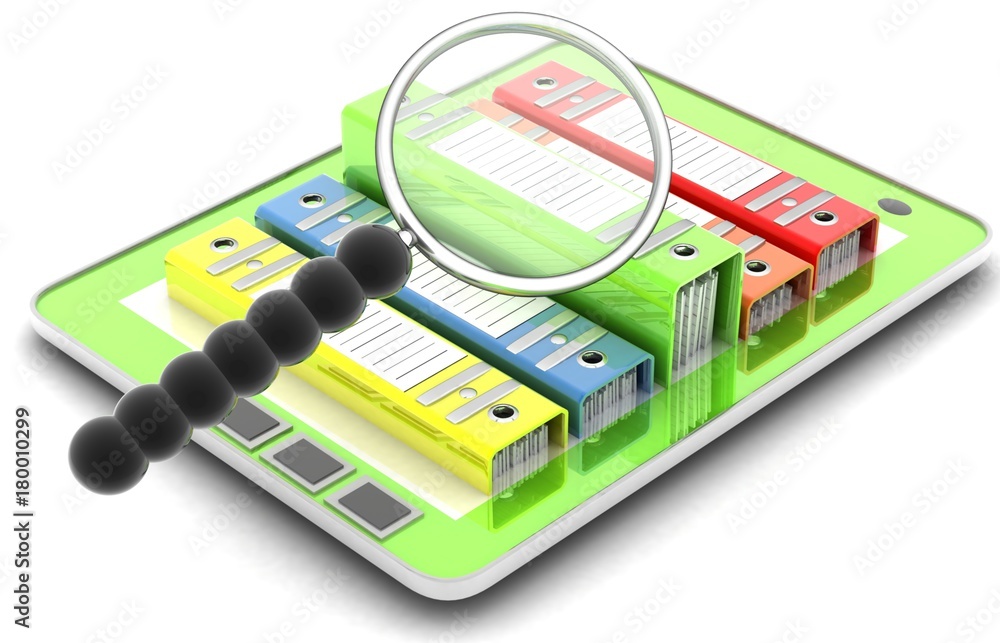 computer documents folder . 3d Render Illustration. computer documents folder . 3d Render Illustration.